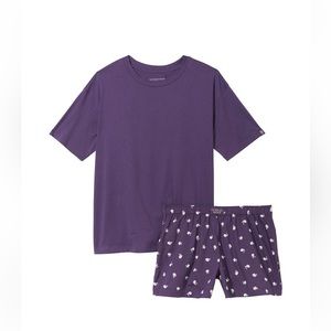 NWT VICTORIA'S SECRET Cotton Short Tee-jama 2 Pcs Set Valiant Ditsy Dots